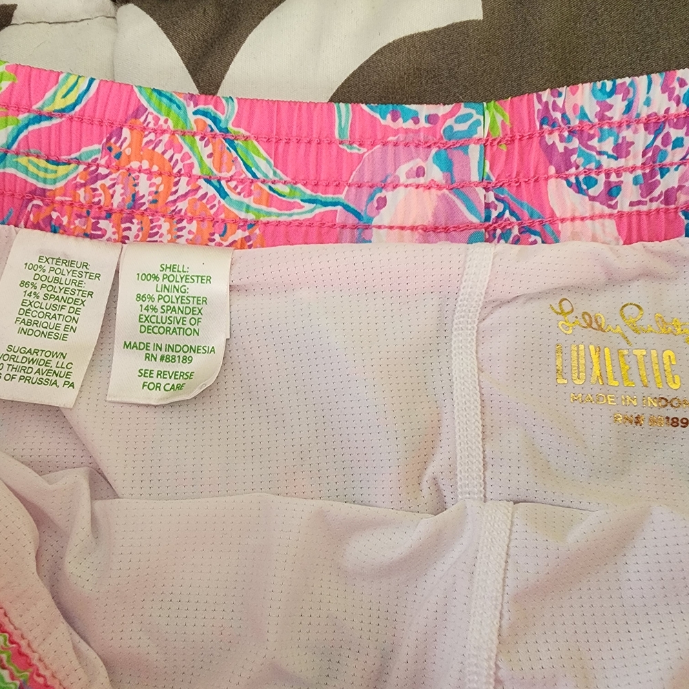 Lilly Pulitzer Vibrant Pink Athletic Shorts - Picture 4 of 6